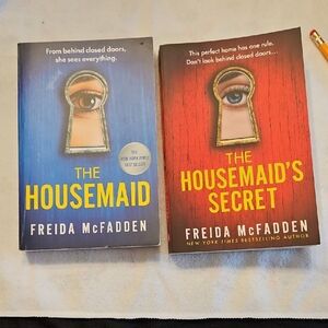 The Housemaid & The Housemaid's Secret Paperback Book Set - Blue & Red
